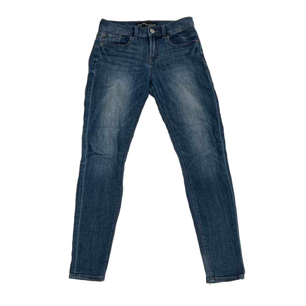 Express Jeans Mia Mid Rise Leggings Size 0 Short Women’s
